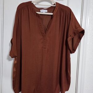 Gibson Latimer Rust Blouse
